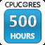 CPUCores Hours Used: 500