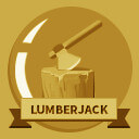 Golden lumberjack