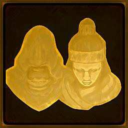 Hunter and Monk Bronze