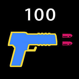 100 energy pistol hits