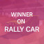 Winner on Rally Car