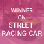 Winner on Street Racing Car
