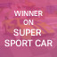 Winner on Super Sport Car